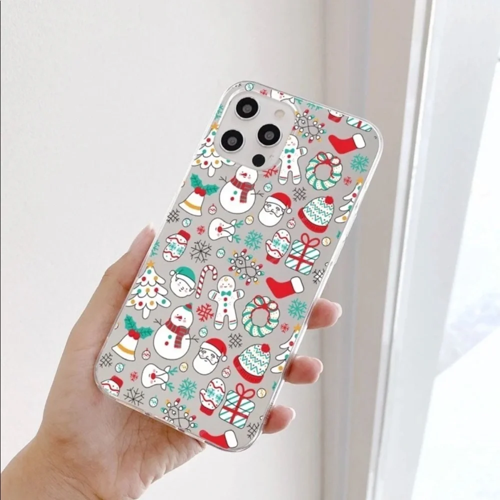 Christmas Snowman Gingerbread Man Holiday Candy Cane iPhone Case